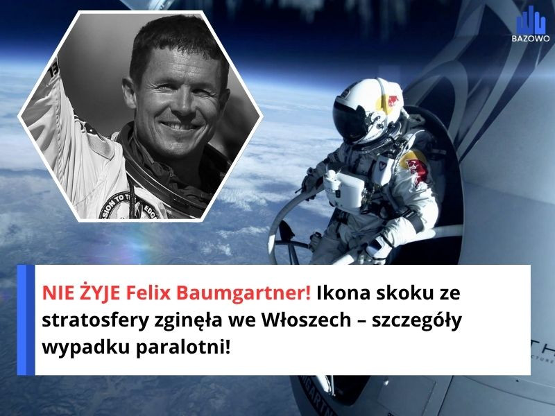 NIE ŻYJE Felix Baumgartner! Ikona skoku ze stratosfery zginęła we Włoszech – szczegóły wypadku paralotni!